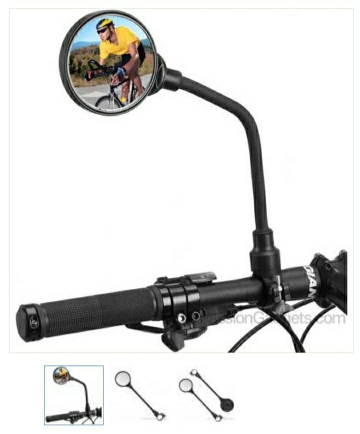 Adjustable Bike Mirror 360 Degree Rotation Bicycle Mirrors Flexible
