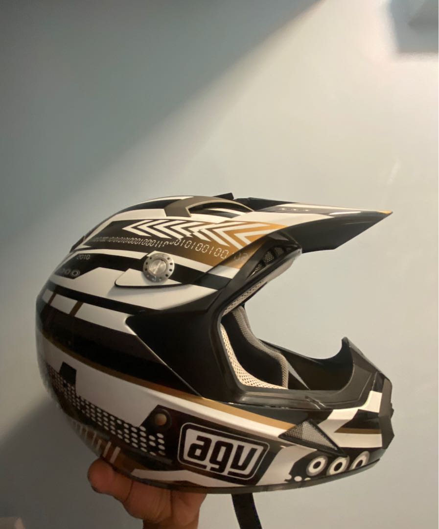 Agv helmet mt x Motorcycles Motorcycle Apparel on Carousell
