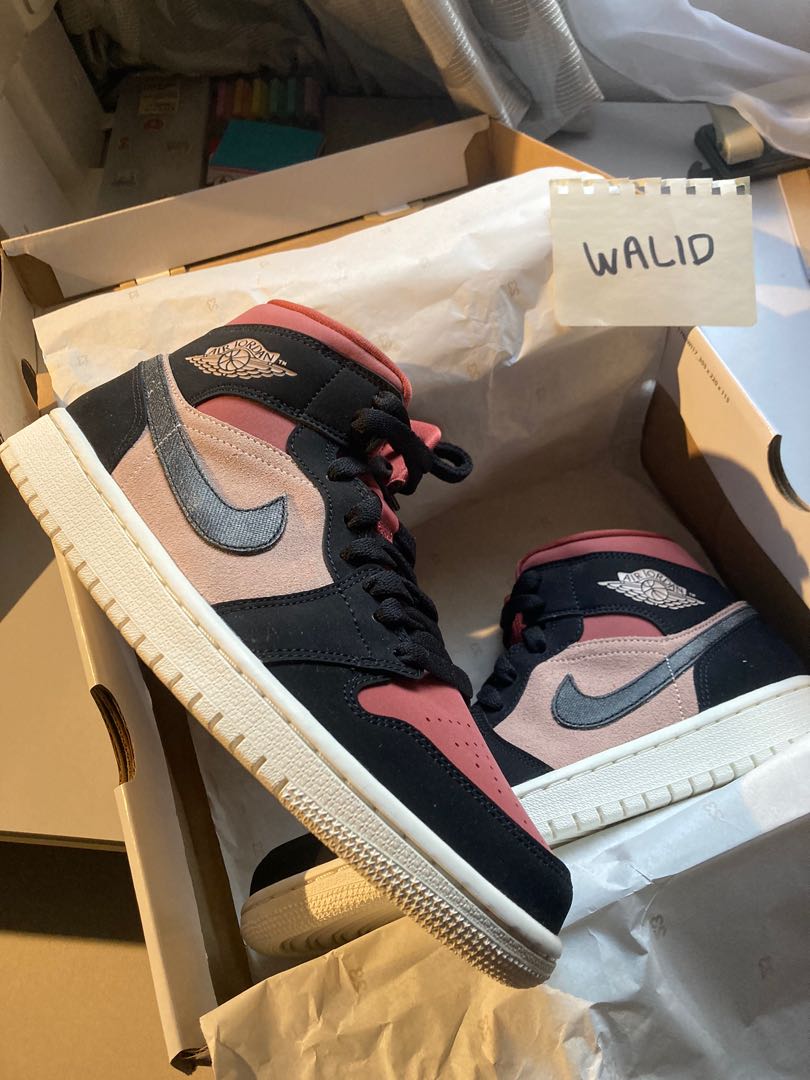 Nike jordan 1 mid canyon rust top