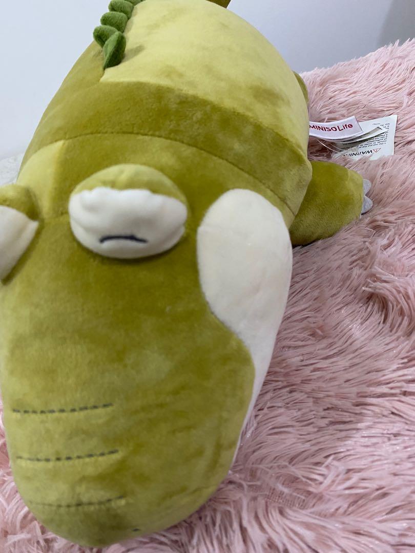 Alligator Plush Toy [Green] 35cm (Category: Plushies & Soft Toys) located in Quezon City. Submitted by _purplejeon (Listing ID 1112202013, Image 2). Description: Alligator Plush Toy [Green] 35cm Bought from Miniso then stored (was not put on display) In great condition .