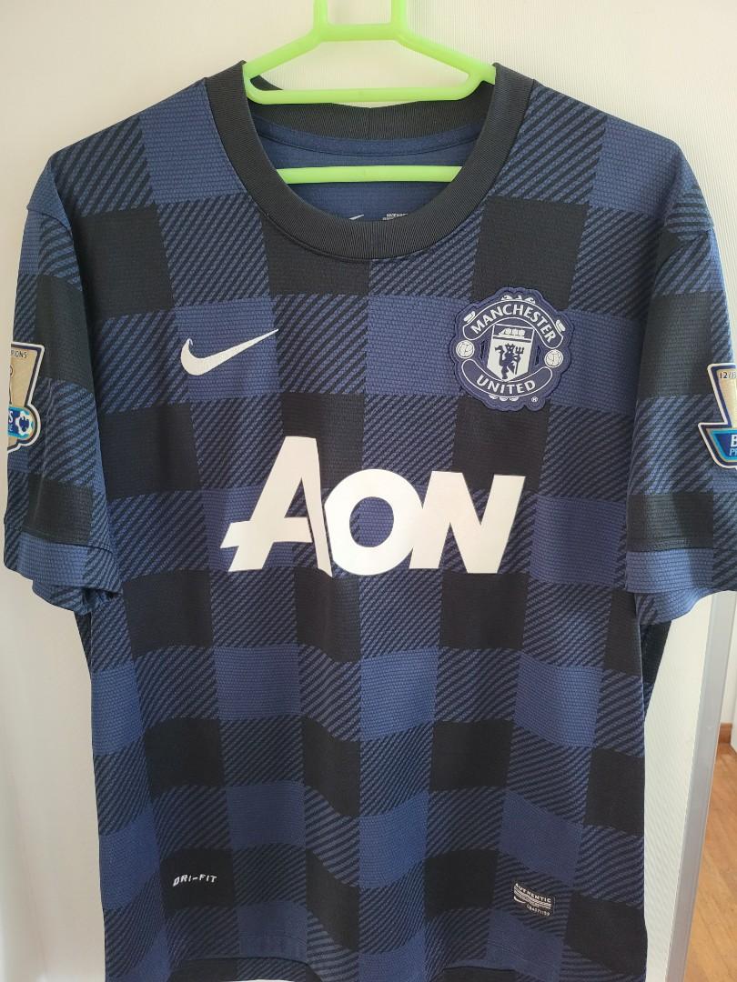 B.FERNANDES 18 19/20 PREMIER LEAGUE MAN UTD AWAY BLACK NAME NUMBER SET = ADULTS 
