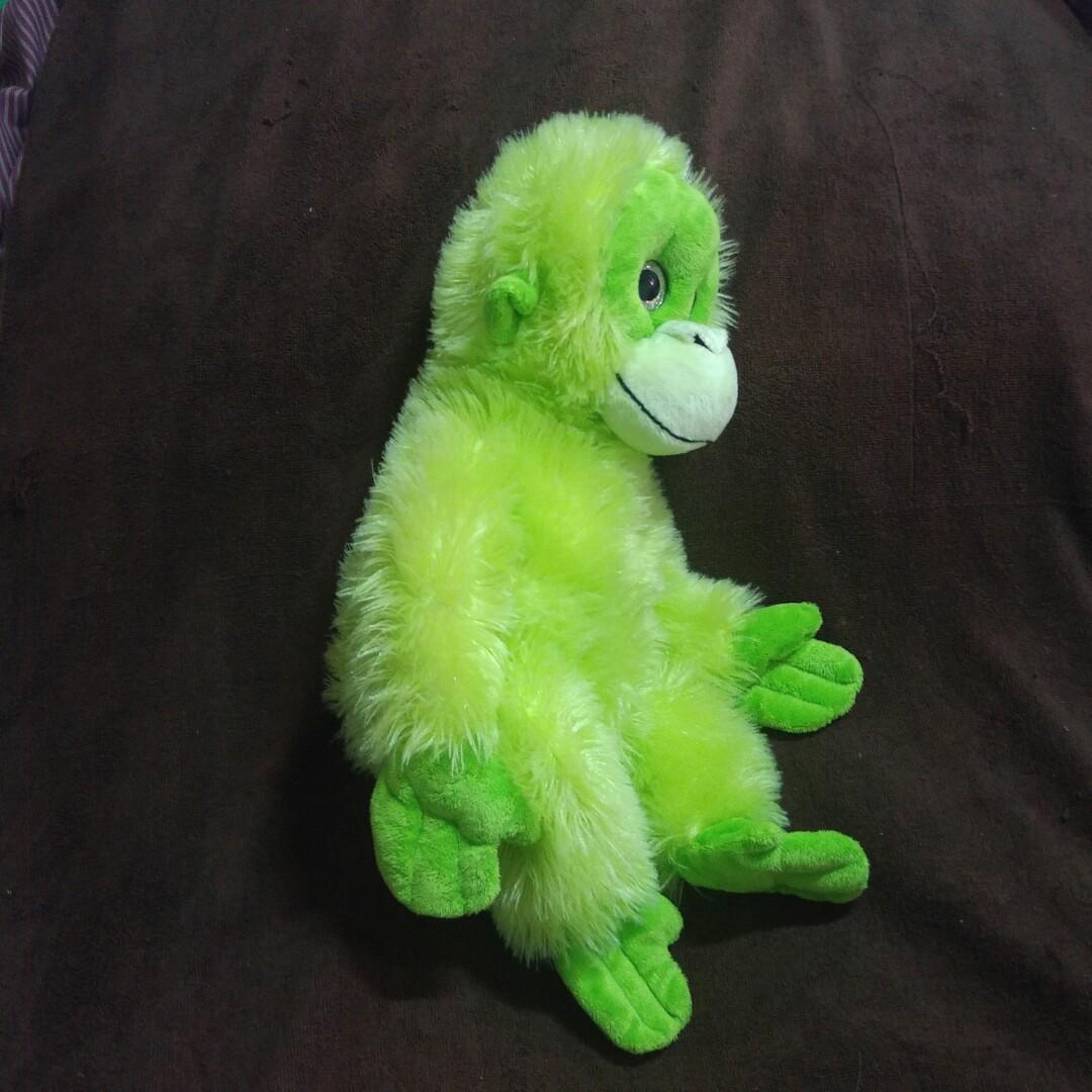 Green monkey plush deals
