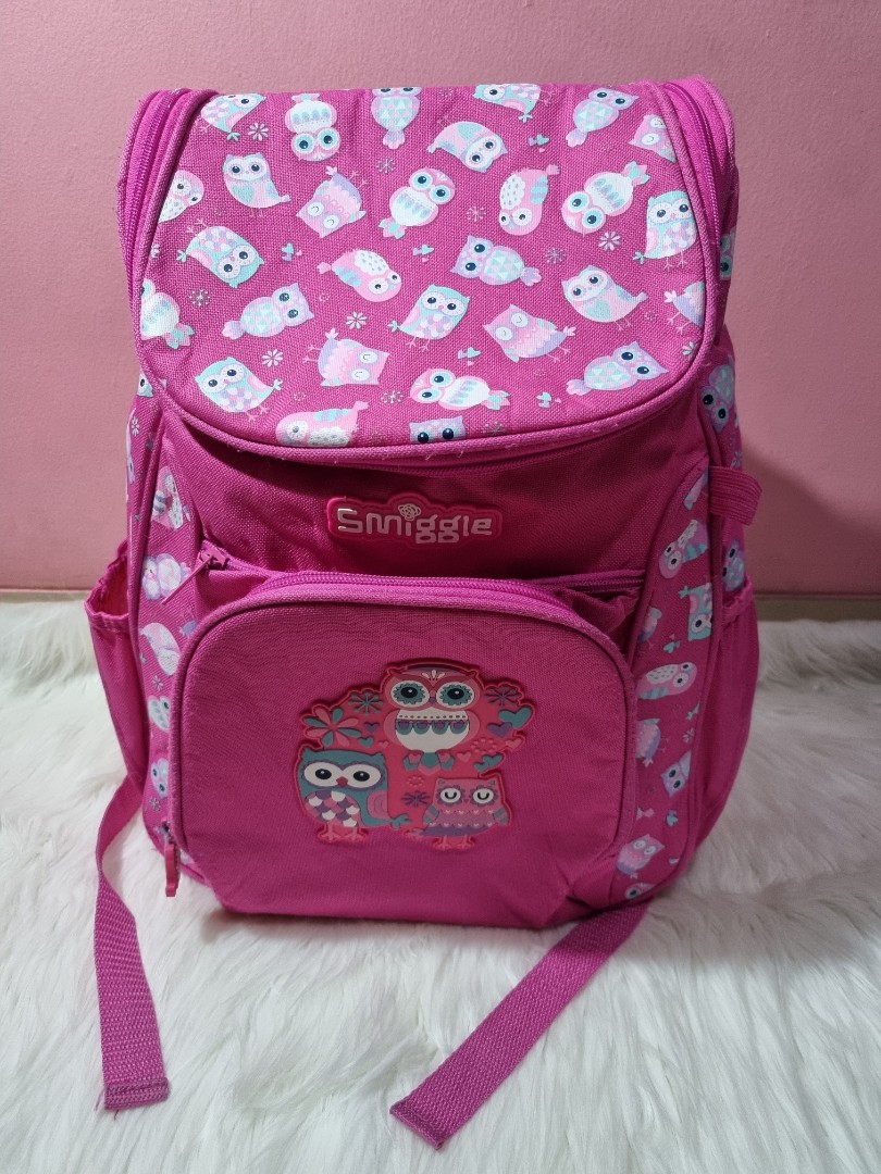 Backpack Smiggle Owl Pink