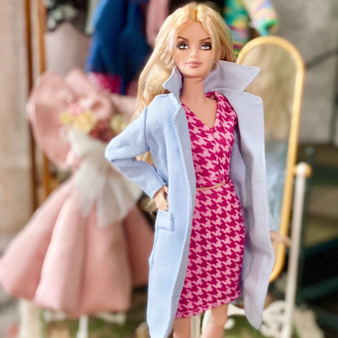 barbie pink coat