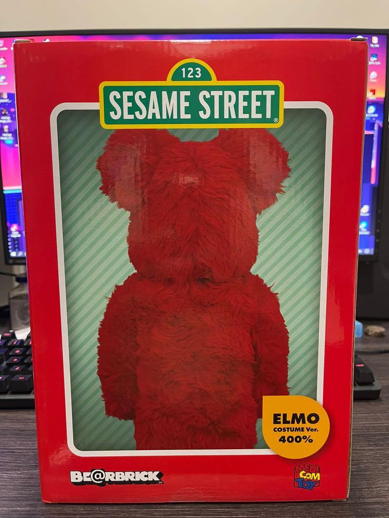 Bearbrick Elmo costume VER.400%, 興趣及遊戲, 玩具& 遊戲類- Carousell