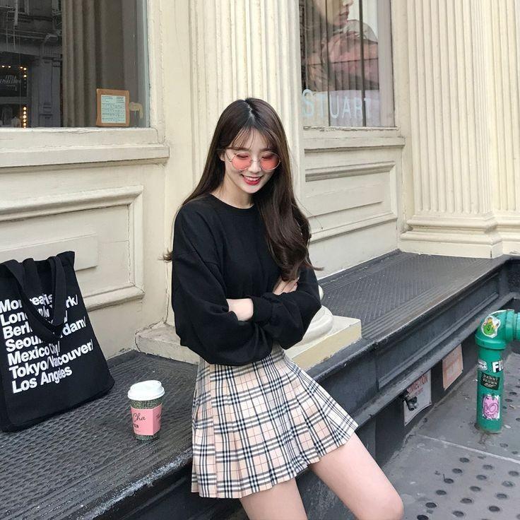 beige checkered tennis pleated skirt plaid tartan burberry inspired light academia y2k preppy Women s Fashion Bottoms Skirts on Carousell