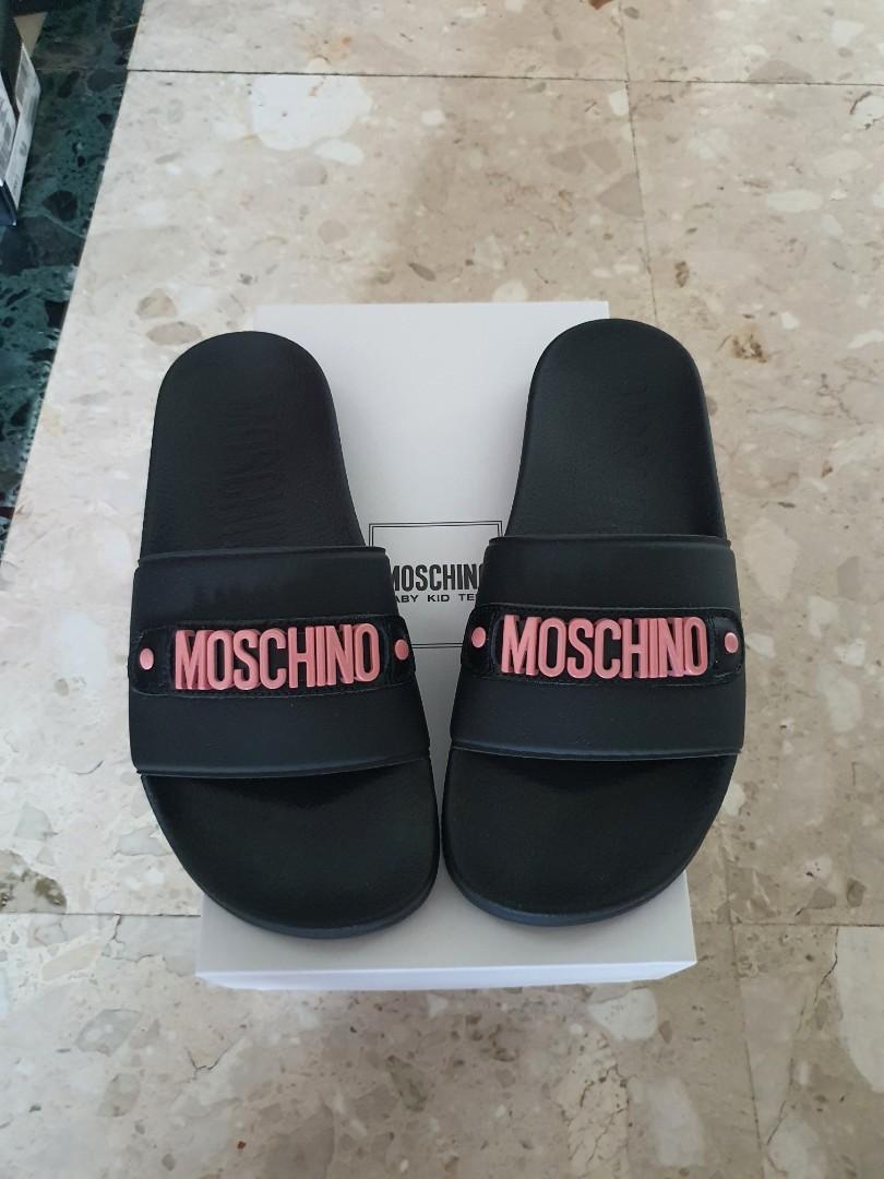 Moschino slides pink sales
