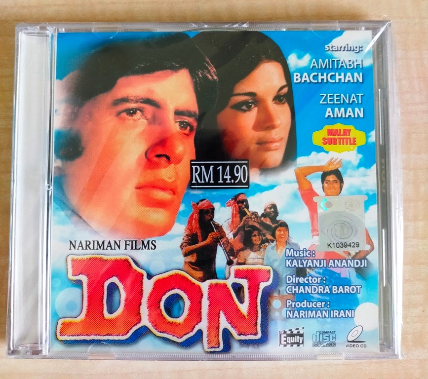 Bollywood Hindi Movie Don Original VCD 1978 Film Amitabh Bachchan