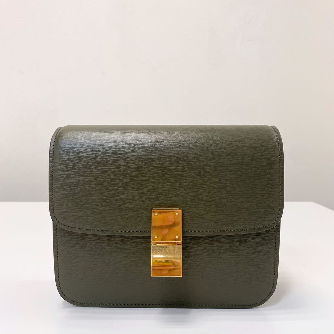 Celine box deals bag green