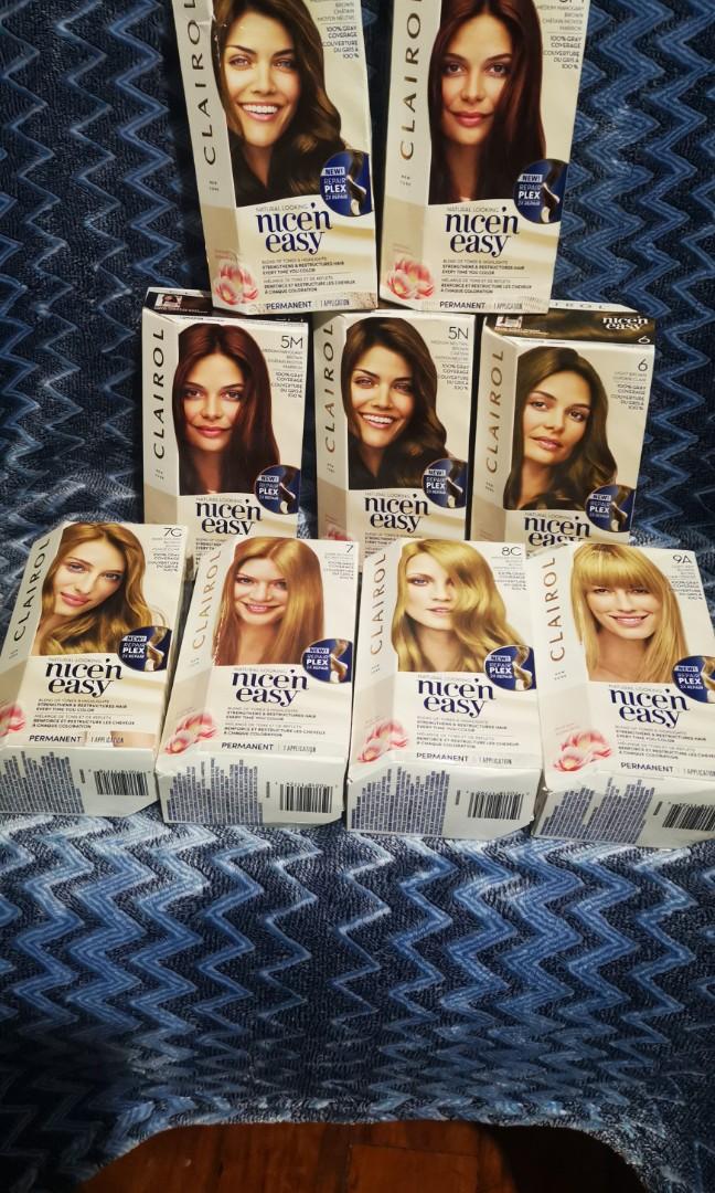 Clairol Permanent Hair Color (Category: Hair) located in Makati City. Submitted by sheyYan (Listing ID 1112117379, Image 1). Description: Original Clairol Nice n' Easy Permanent Hair color.