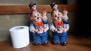 Clown coin bank ceramic