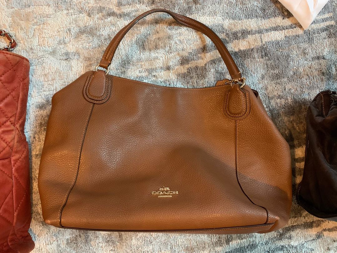 Coach Cow Leather Tot Bag Women S Fashion Bags Wallets Tote Bags On Carousell