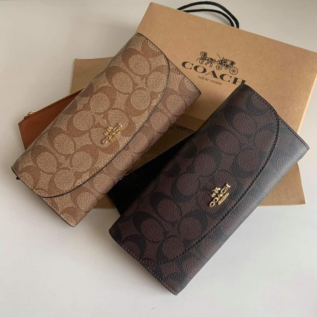 Coach POP SLIM ENVELOPE WALLET IN SIGNATURE COACH F52601