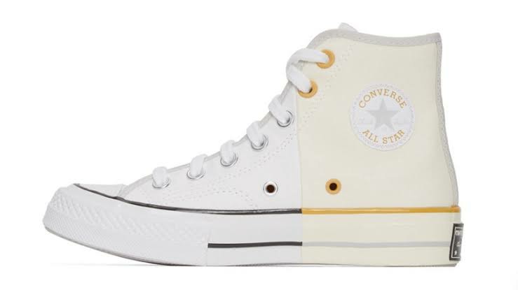 white beige converse