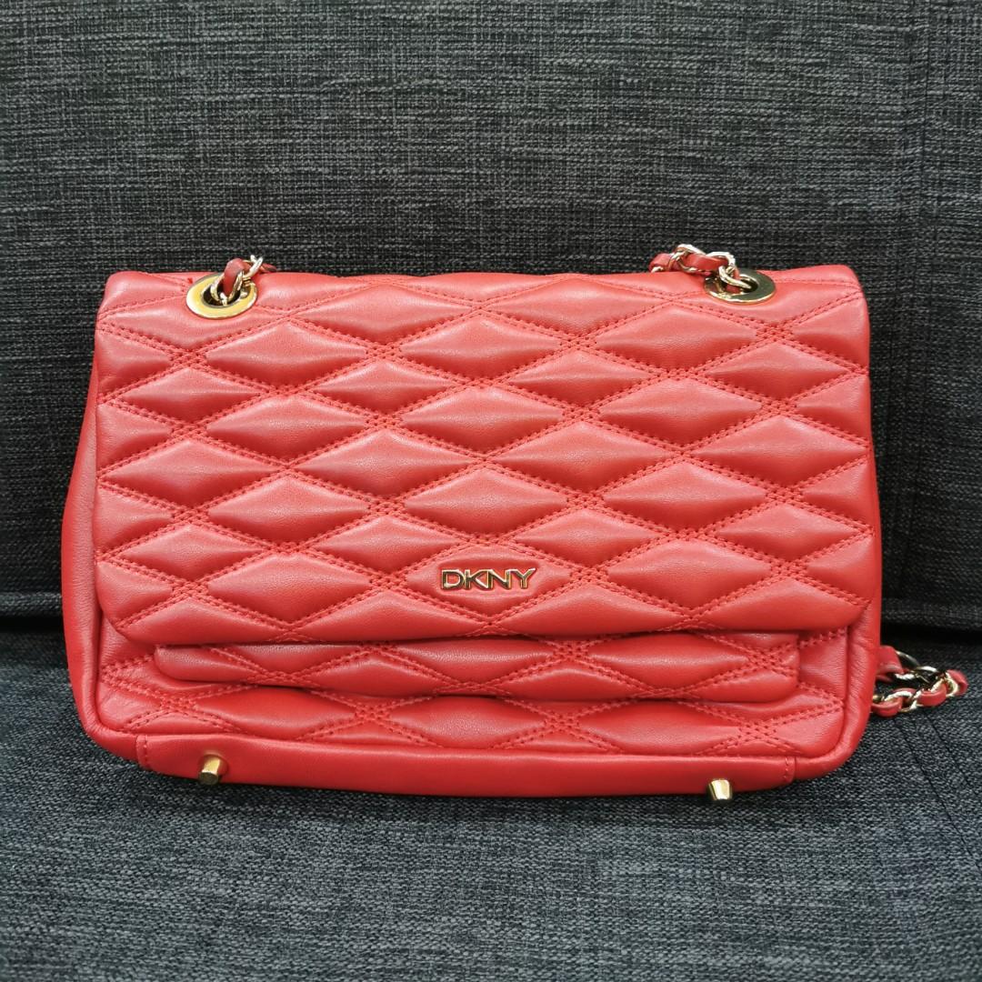 DKNY Red / White Monogram Purse - NWT | eBay