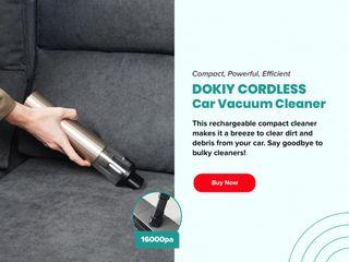 [IN STOCK] Dokiy Cordless Car Vacuum Cleaner 16kPa