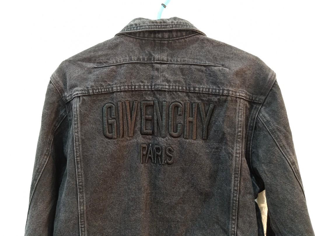 Givenchy black denim jacket for men 