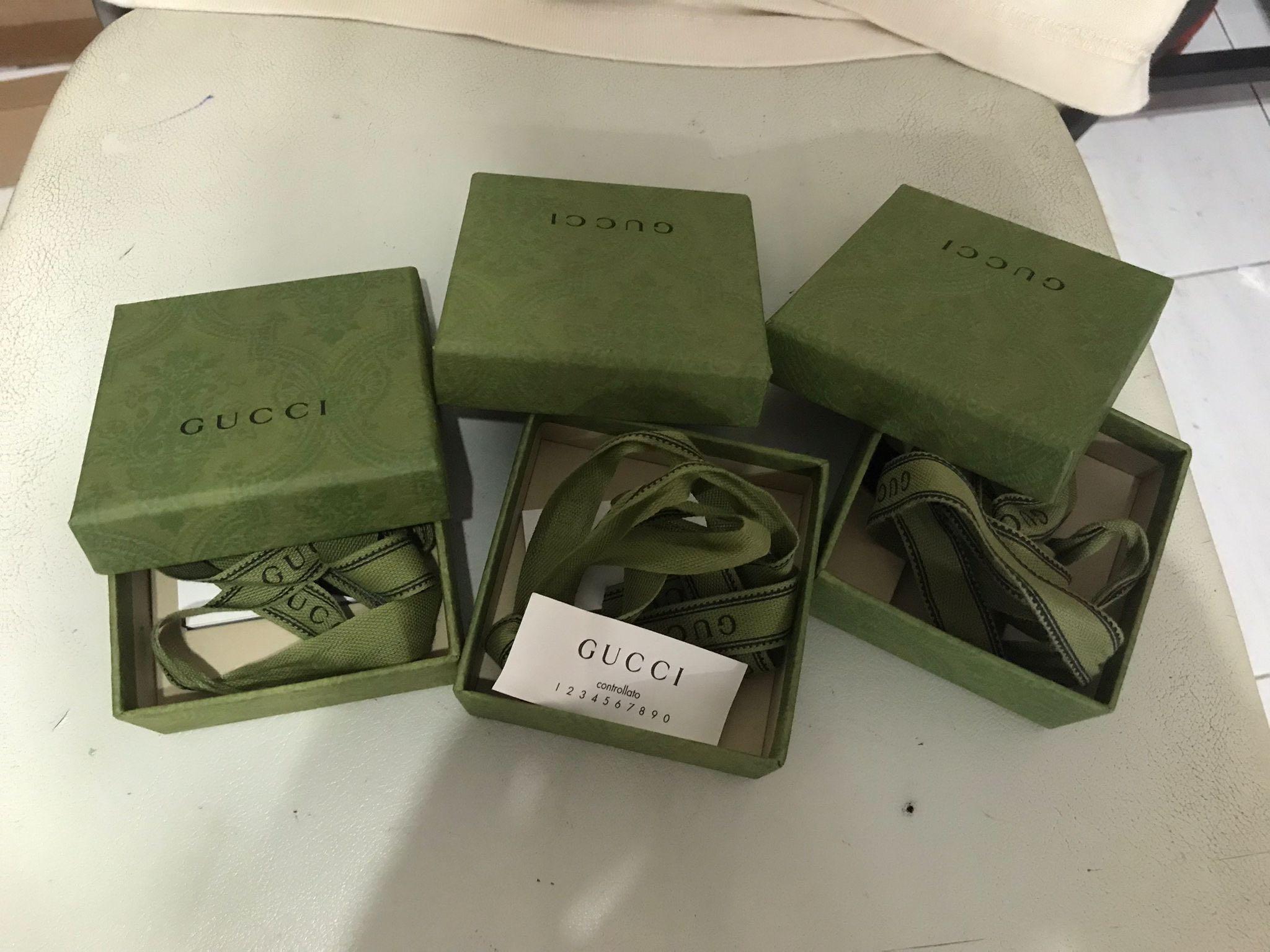 全新gucci綠色環保包裝首飾盒paper Box 附絲帶 名牌 手袋及銀包 Carousell