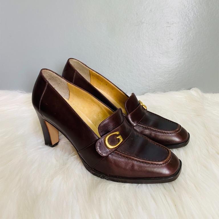 Vintage gucci loafers women's clearance