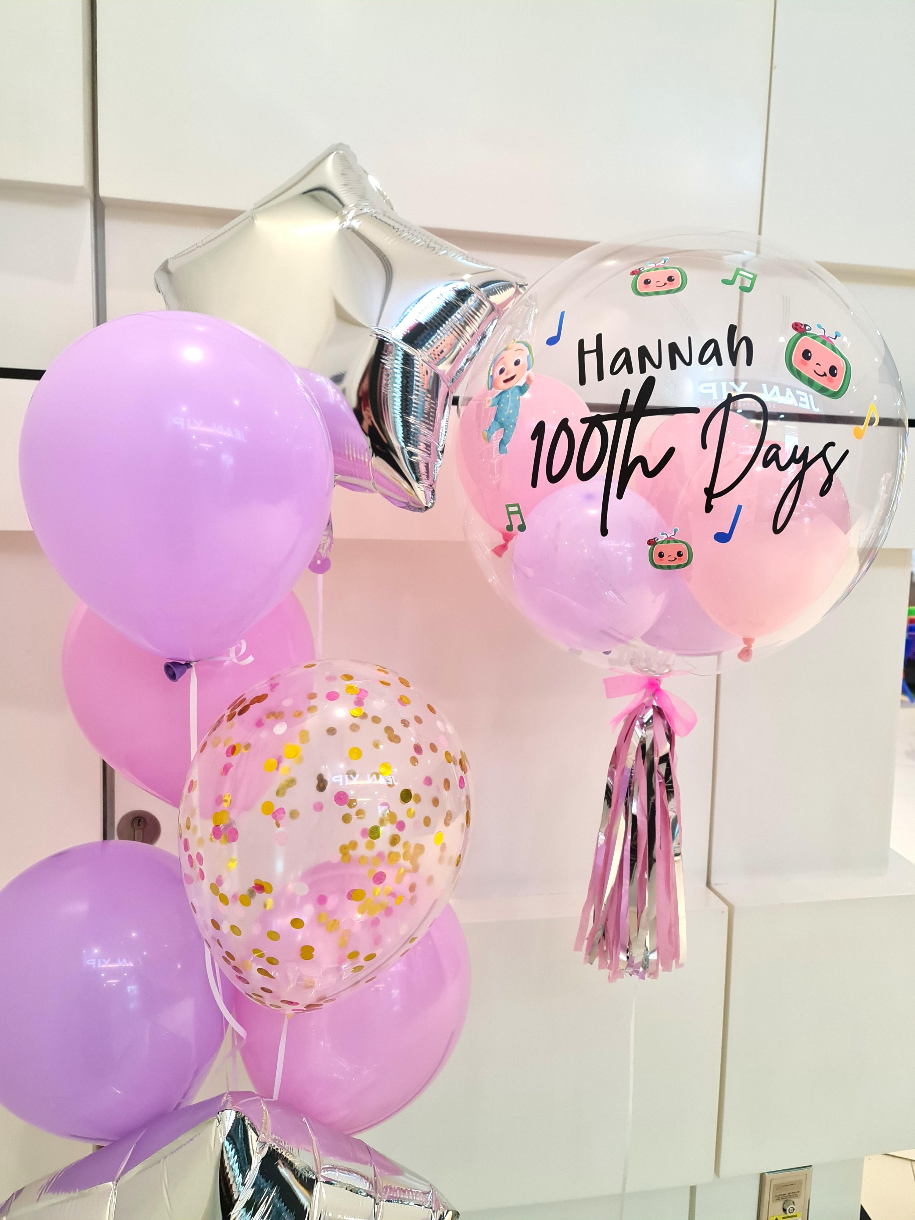 Helium balloons, baby shower, helium balloon, 100 days, birthday