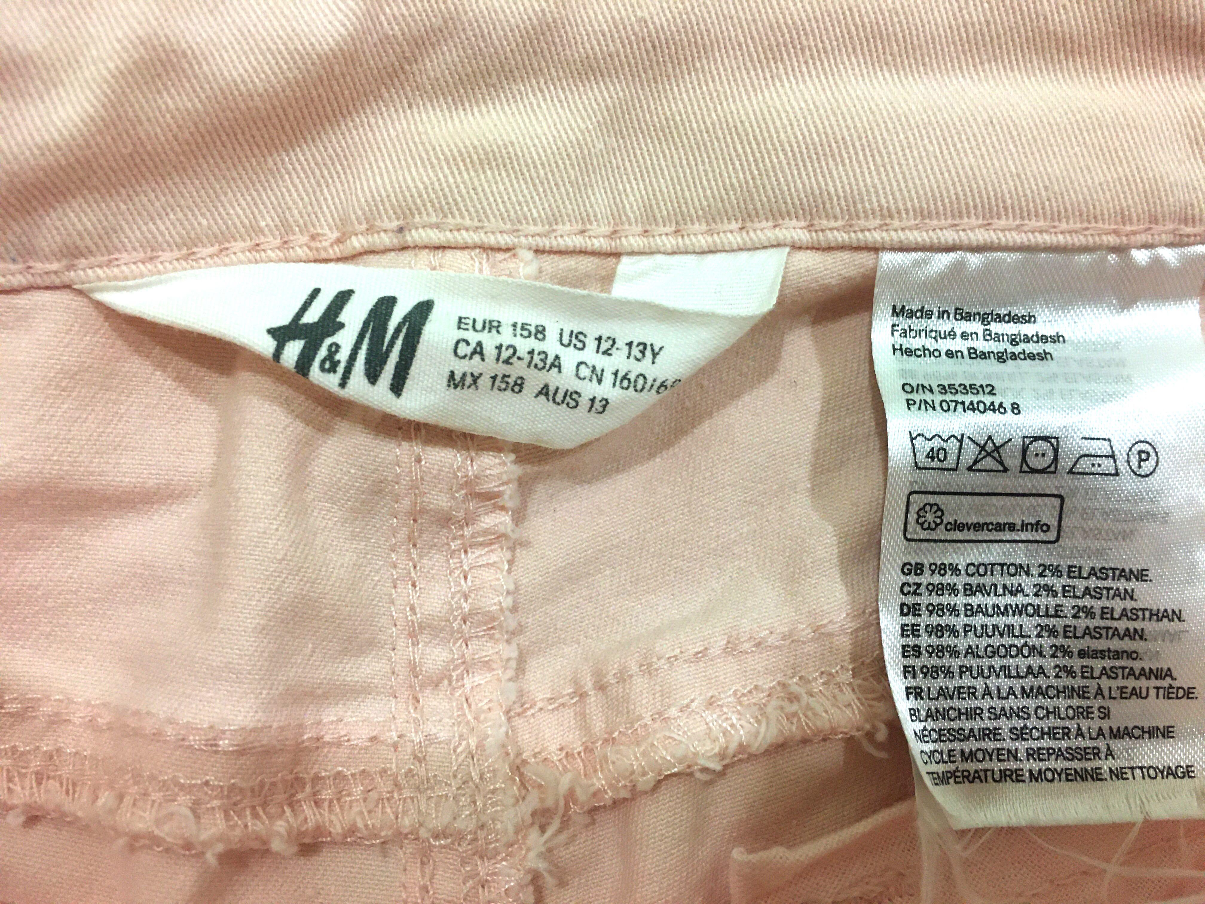 H and m girls shorts sales