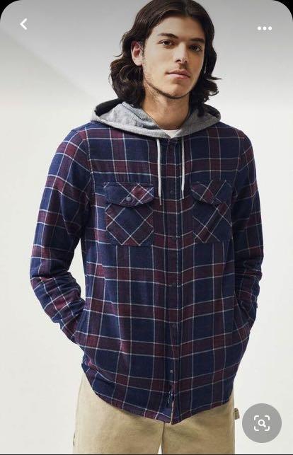 H M Plaid Hoodie Babies Kids Babies Kids Fashion on Carousell