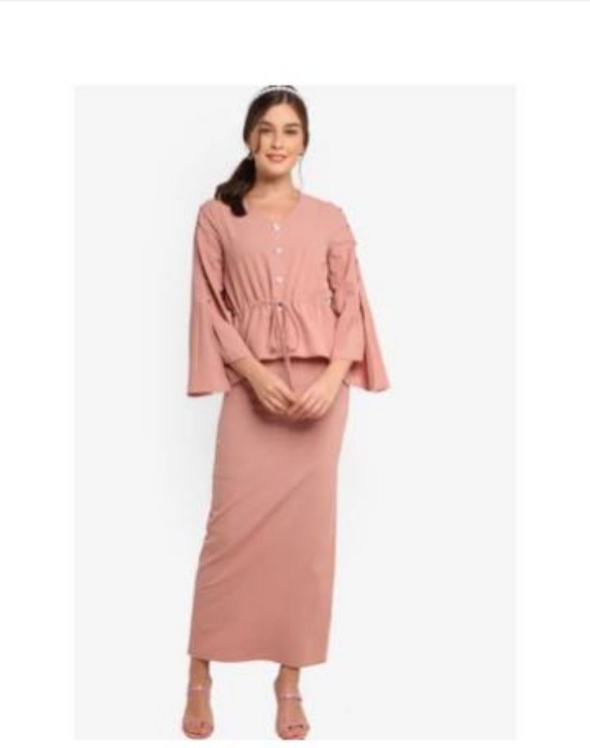 Lubna drawstring wrap dress sale