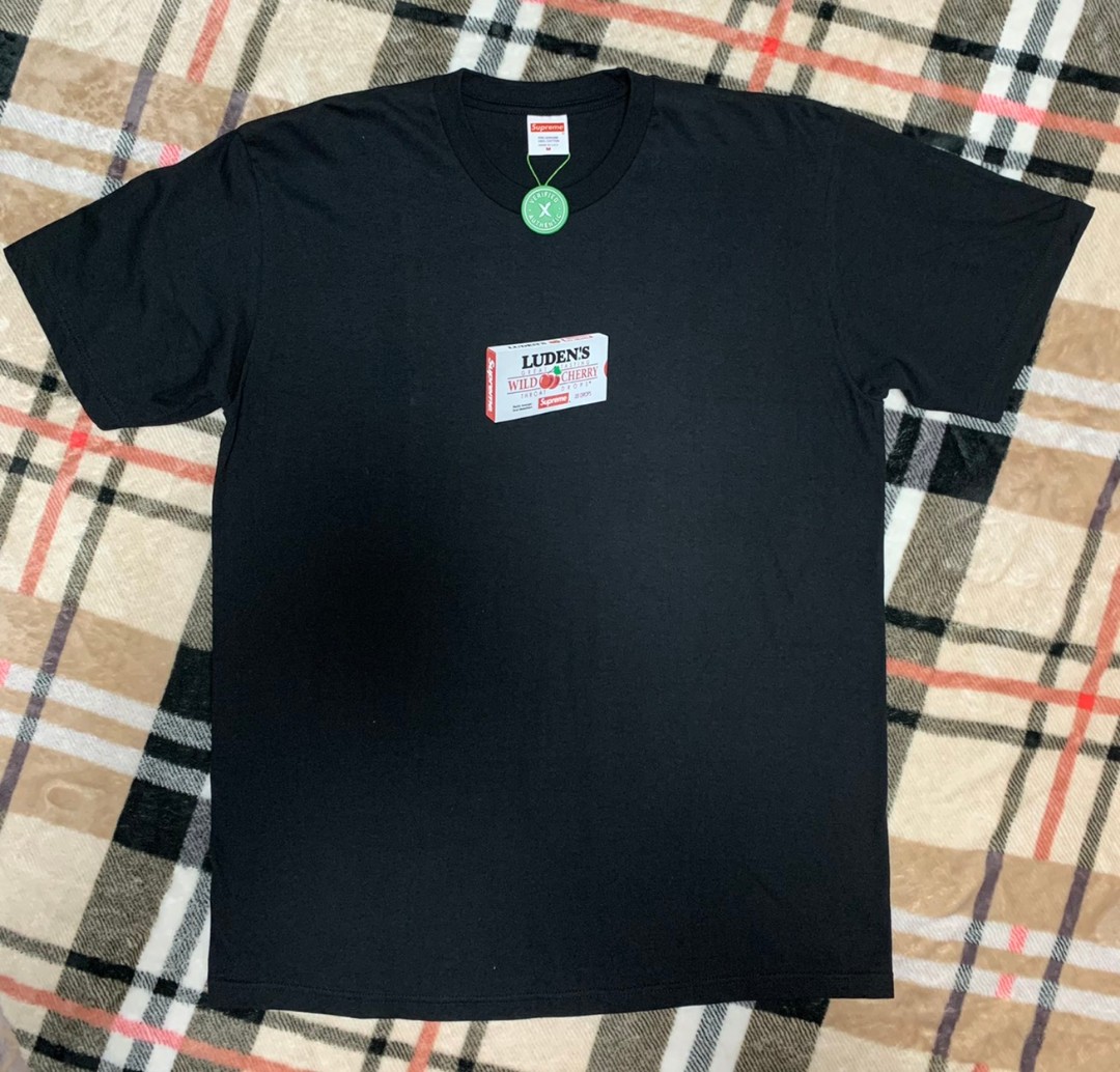Medium) Supreme Luden's Tee Black, Men 
