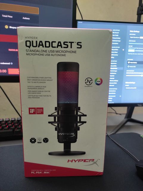 Microphone Hyper X Quadcast S Computers Tech Parts