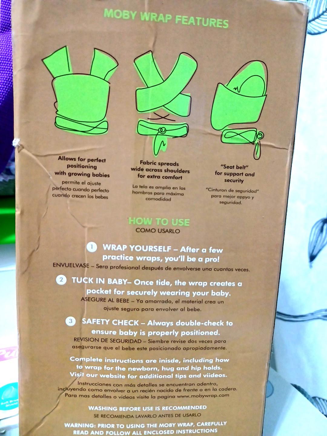 Moby Wrap The Original (RED), Babies & Kids, Going Out, Carriers