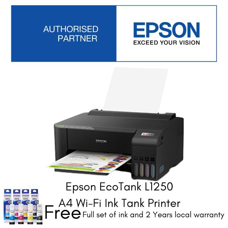 New Epson Ecotank L1250 A4 Wi Fi Ink Tank Printer Upgrade For L1110 Computers And Tech Printers 3468
