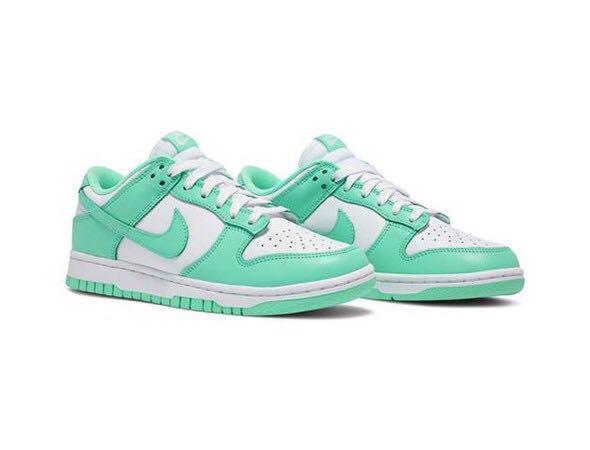 Nike Dunk Low Green Glow, Women's Fashion, Footwear, Sneakers on Carousell