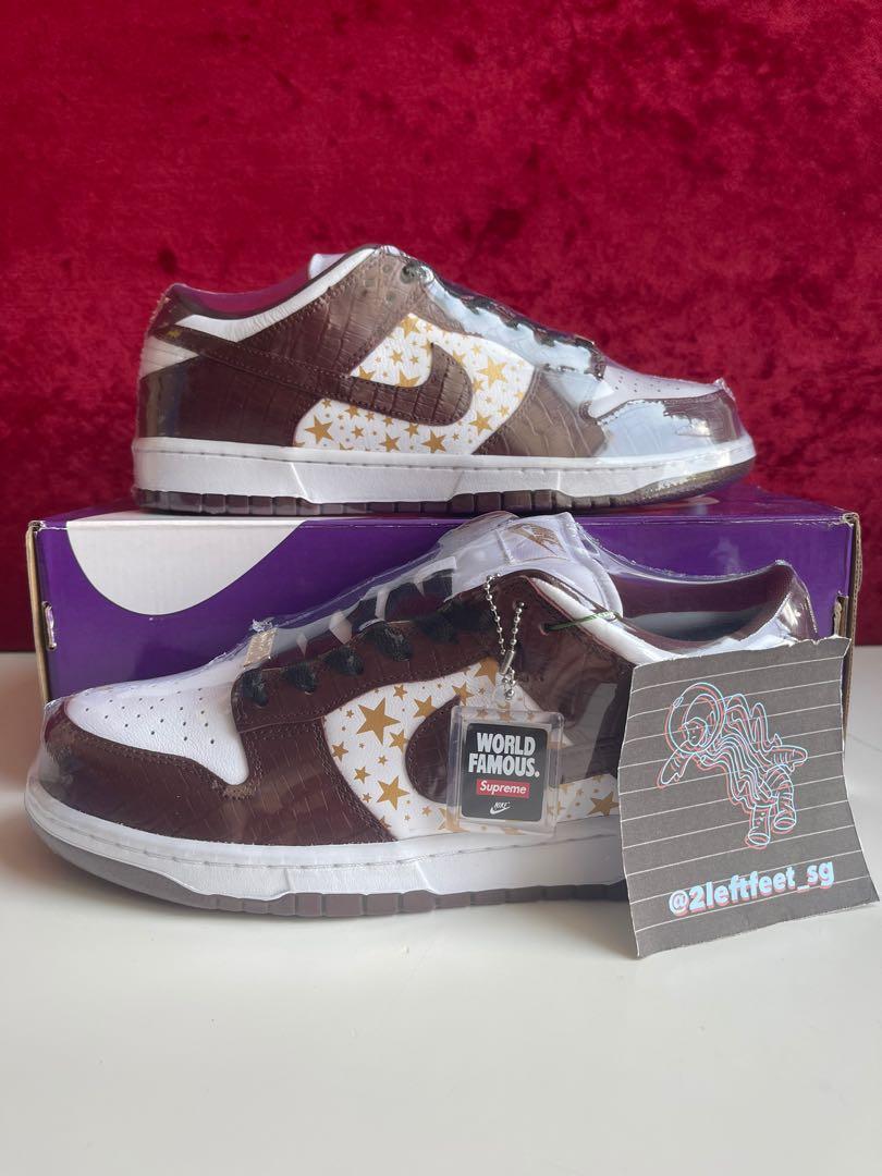 supreme dunk brown