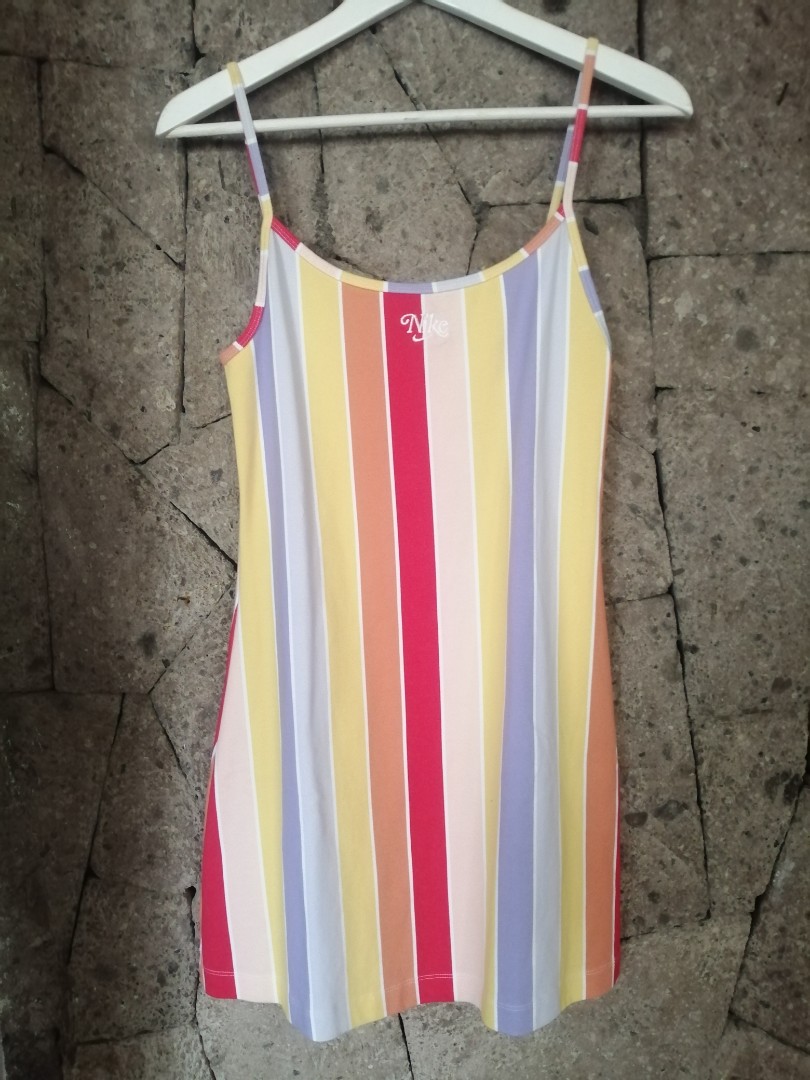 Nike Striped Colorful Dress Women s Fashion Dresses Sets