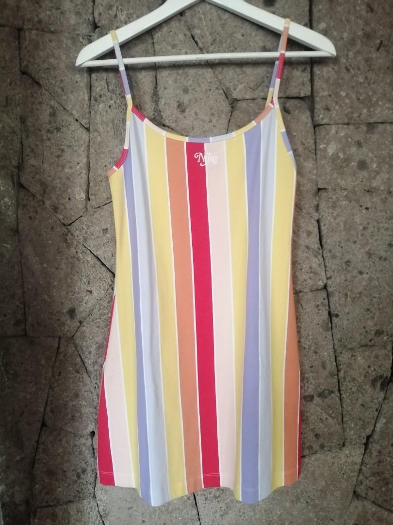 Nike Striped Colorful Dress Women s Fashion Dresses Sets