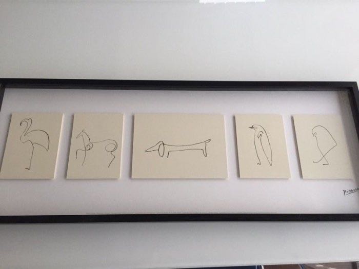 PABLO PICASSO IKEA OLUNDA ILLUSTRATION, 傢俬＆家居, 廚具和餐具, 餐桌布和紡織布品 - Carousell