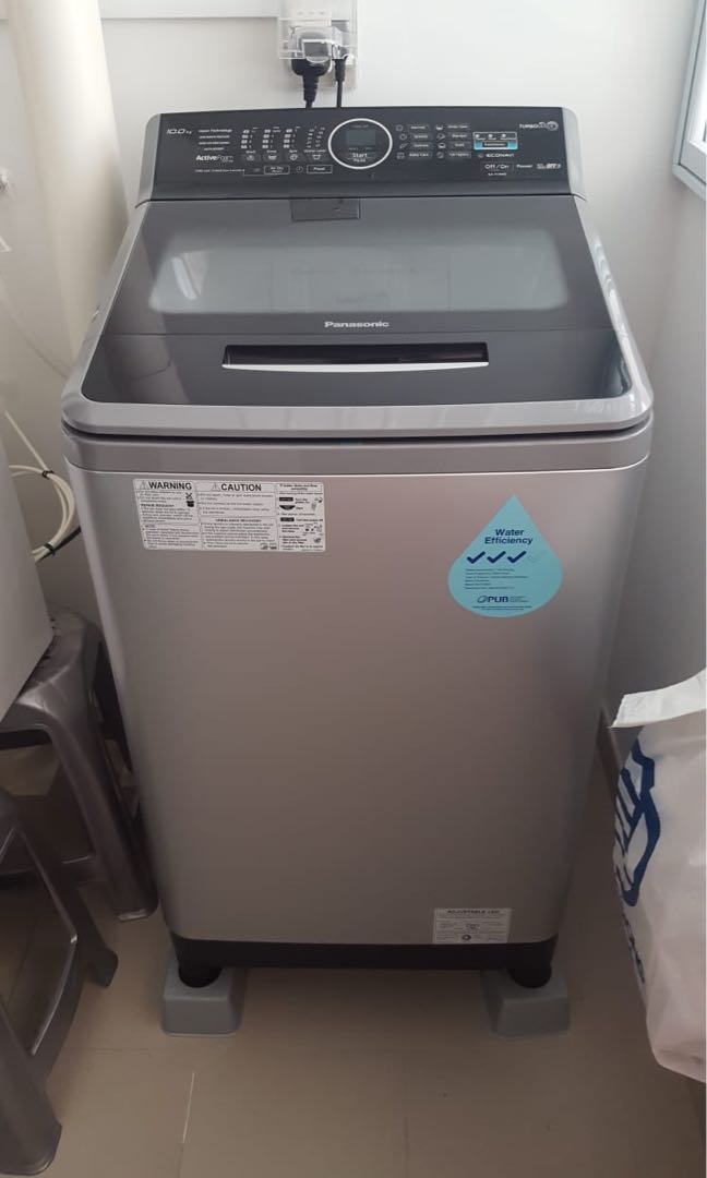 Panasonic 10kg turbo mixer washer top load, TV & Home Appliances