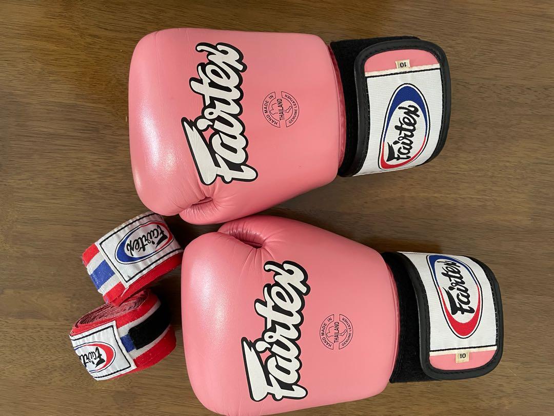 Fairtex pink gloves top