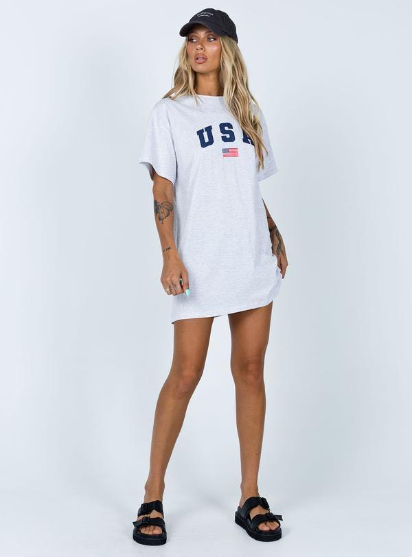 Princess Polly USA Shirt Dress in Grey, Women's Fashion, Dresses & Sets,  Dresses on Carousell