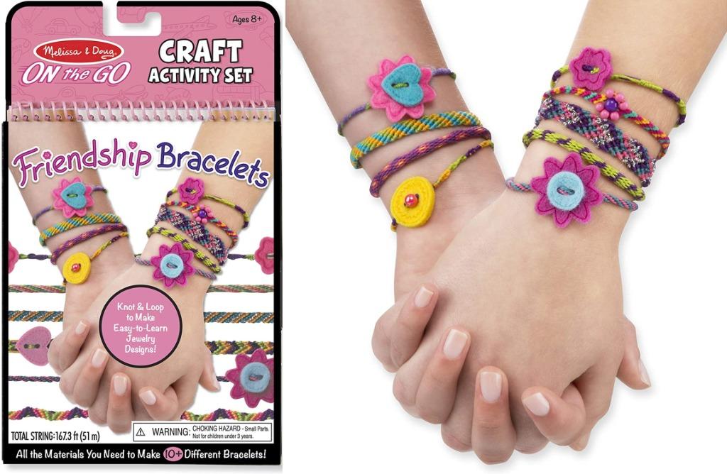 Melissa & Doug Craft Activity Set, Friendship Bracelets, On the Go