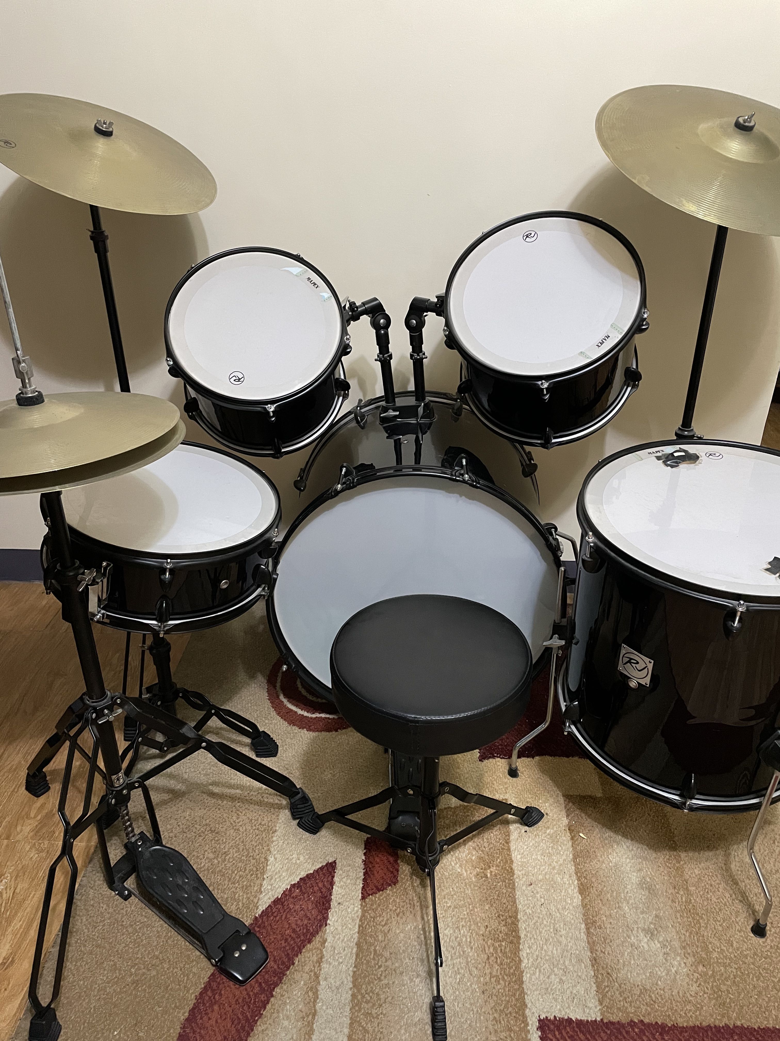 RJ Drum Set , Hobbies & Toys, Music & Media, Musical Instruments on