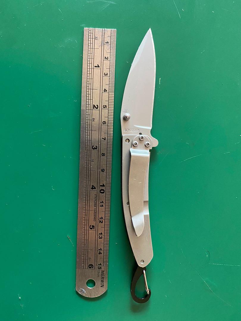 Schrade Pocket Protector EDC Folding Knife (Black), Hobbies & Toys