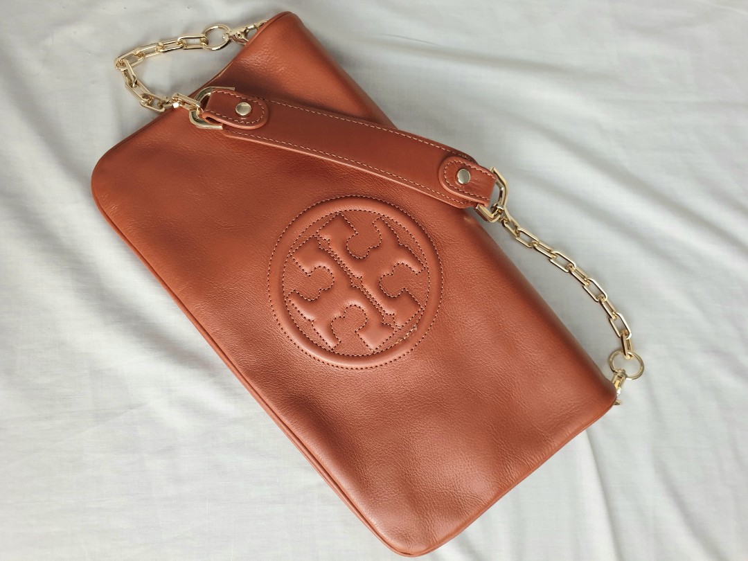 Tory Burch Reva Clutch bag tan