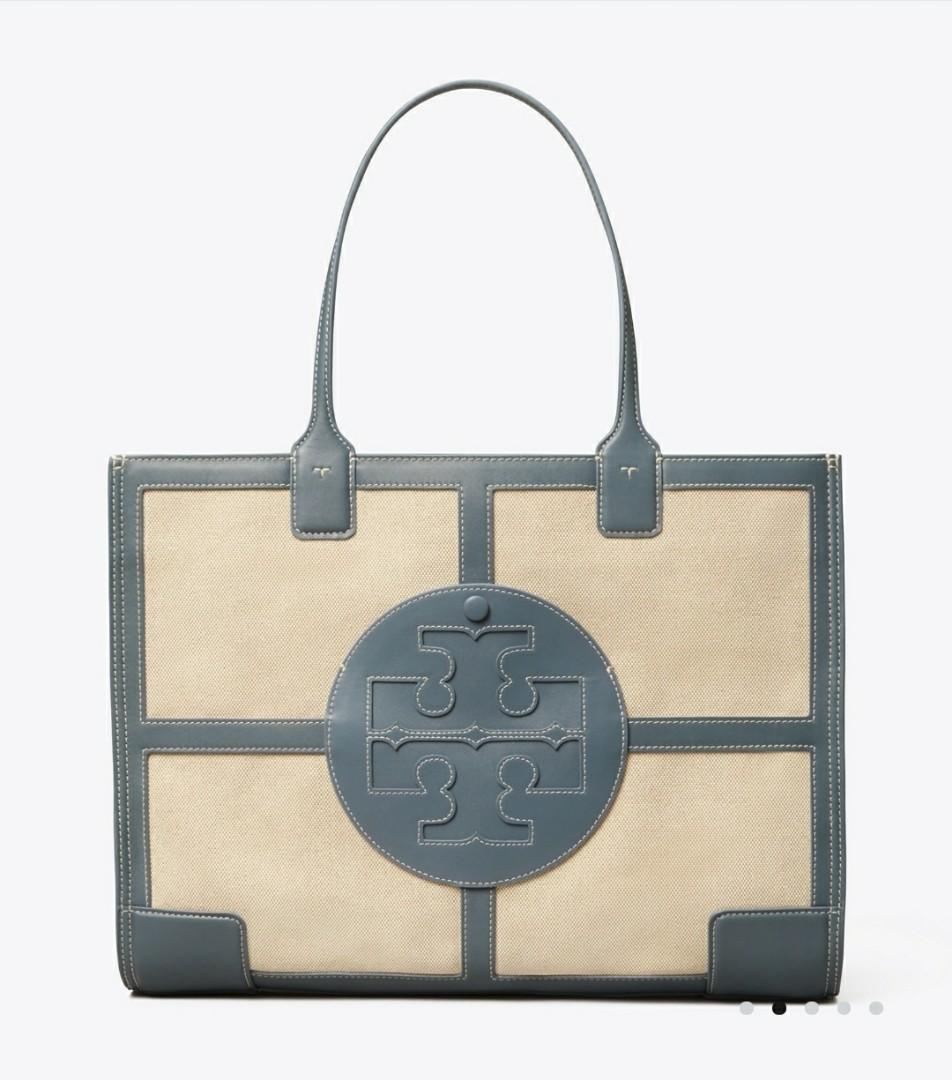 Tory burch ella canvas quadrant tote clearance