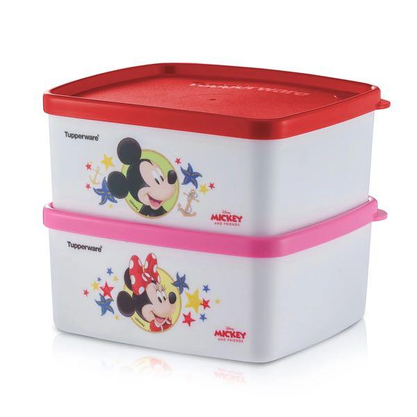 Tupperware Minnie Mickey 3-Piece Storage Set - AliExpress