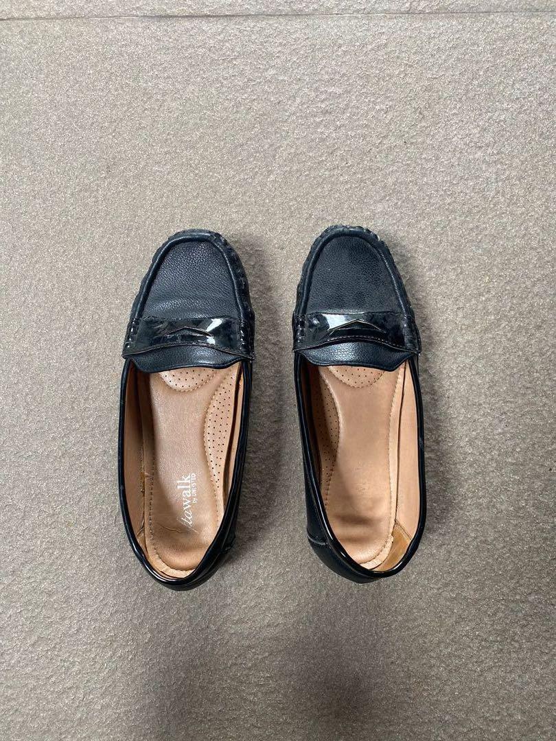 Unlisted Black Leather Shoes, Women's 