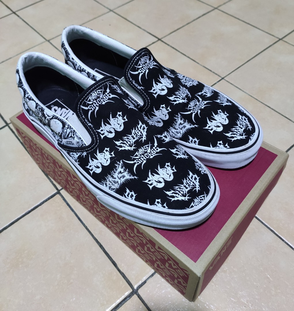 forgotten bones vans slip on