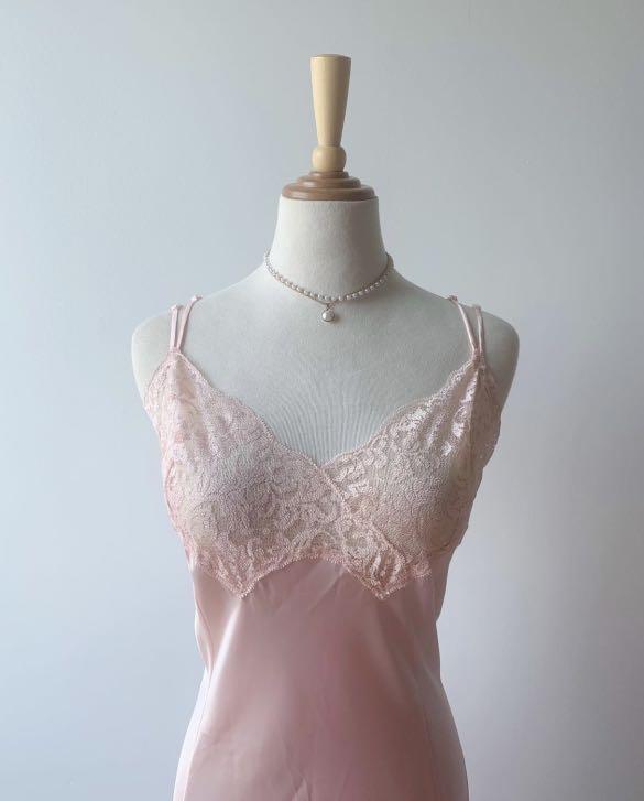Victoria Secret Pastel Pink Long Dress Nightgown Women s Fashion