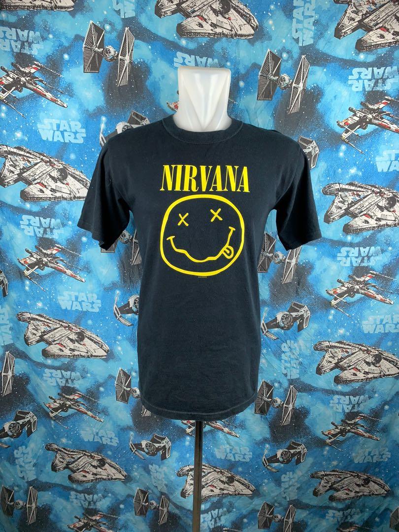 Vintage 00s 2003 Nirvana Smiley / Grunge Band, Men's Fashion, Tops ...