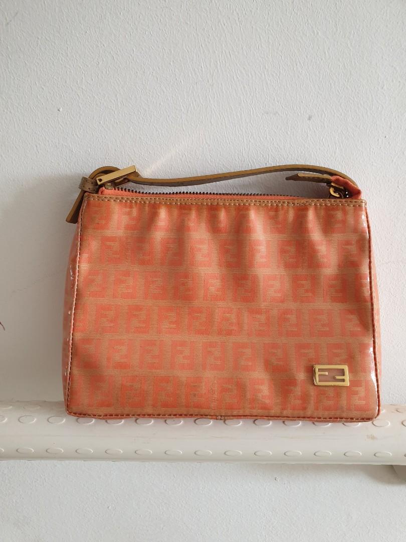 Fendi FF Zucca Monogram Pattern PVC Mini Pochette Bag (Category: Luxury Bags & Wallets) located in Davao. Submitted by declutter14 (Listing ID 1112141537, Image 1). Description: Vintage Authentic| Original Fendi mini small bag . Sold as is walang inclusions Avail as long d nakamarka ng sold wag n ask ng ask then MiA lng after asking !! Freeshipping SG TO PH Mahal din shipping so wag na barat ask lower price ok! 19,000.